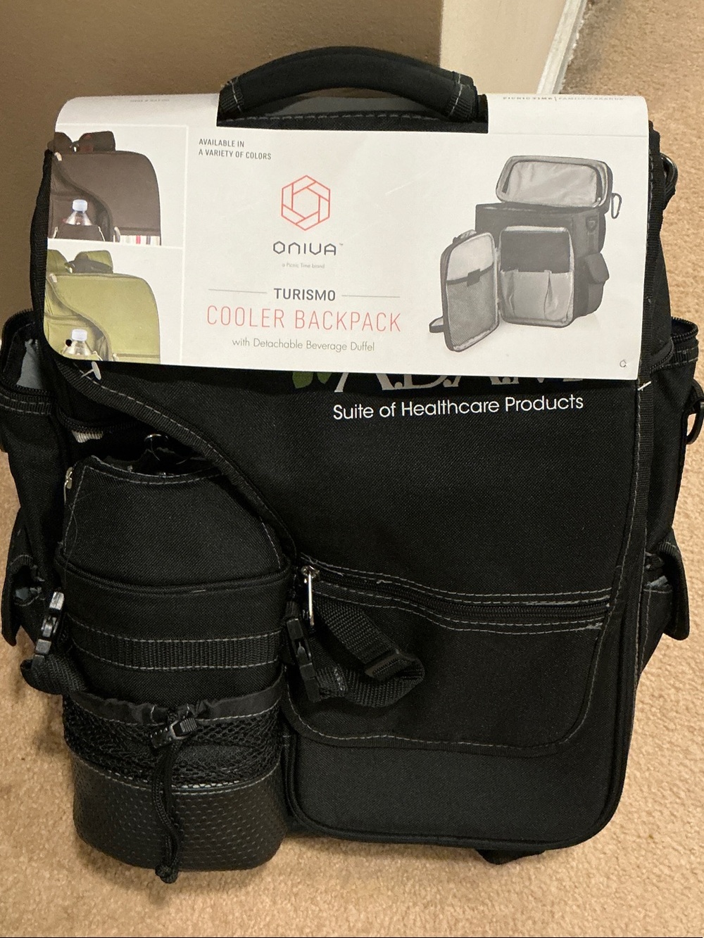 Turísmo Black Cooler Backpack